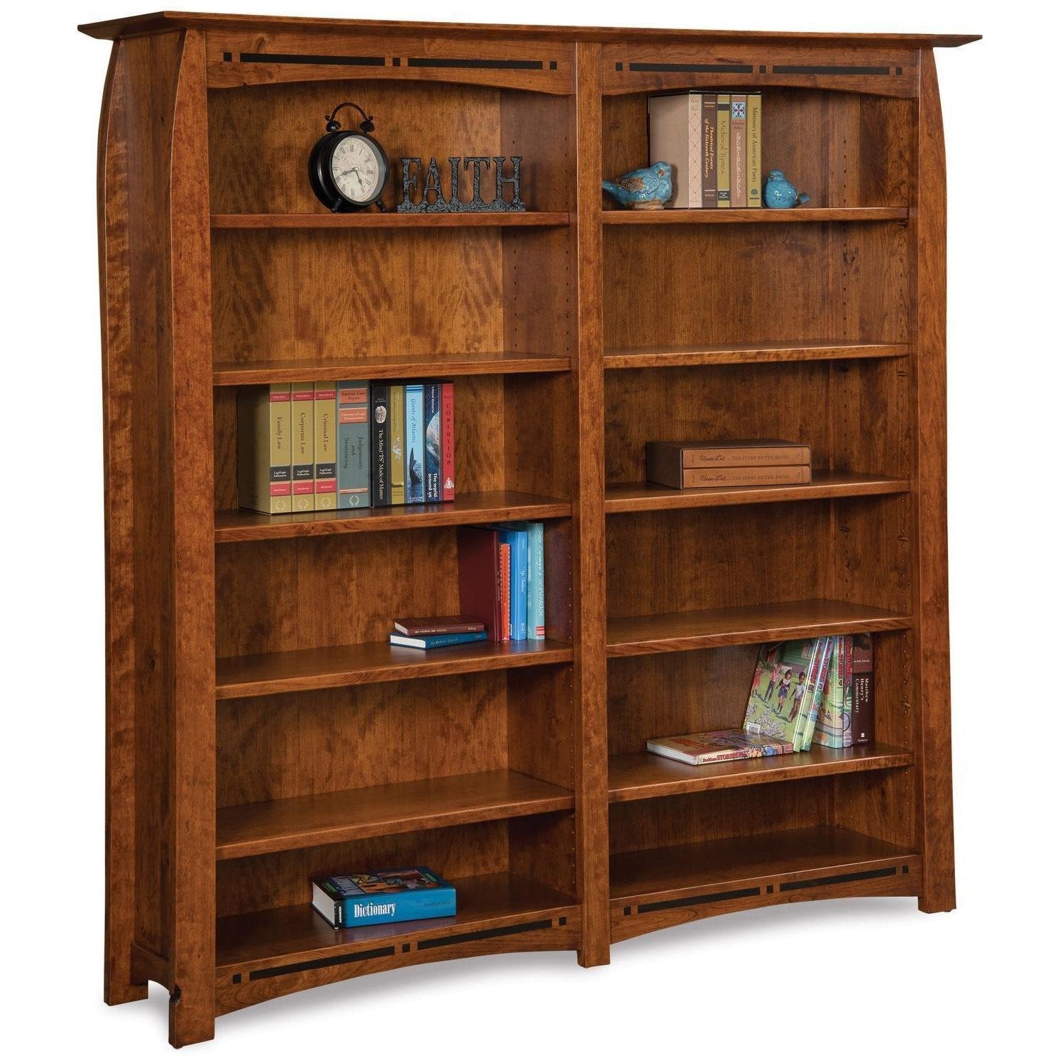 QW Amish Boulder Creek Double Bookcase