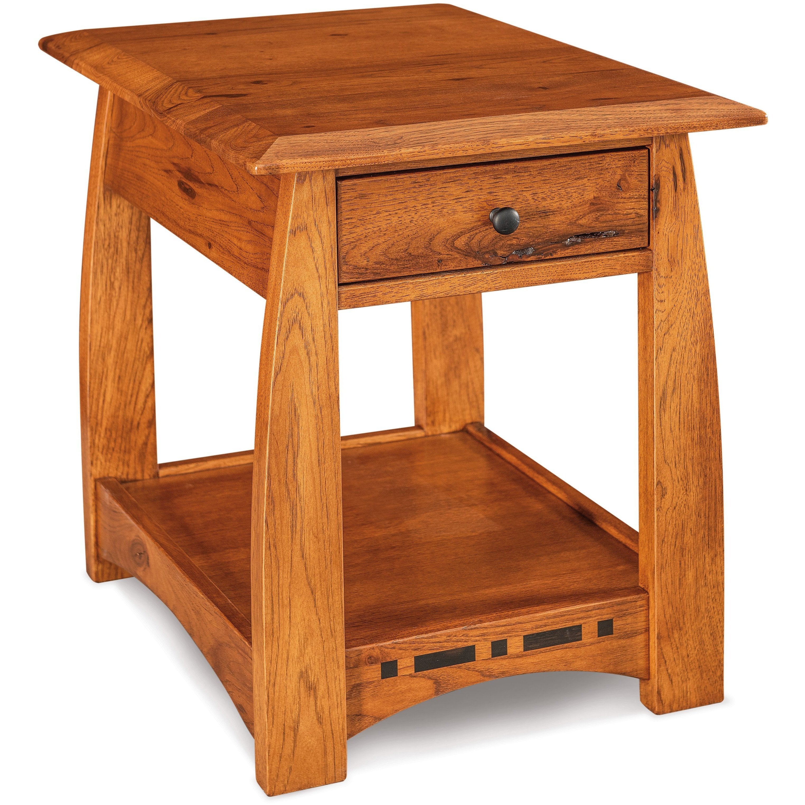 QW Amish Boulder Creek Round End Table