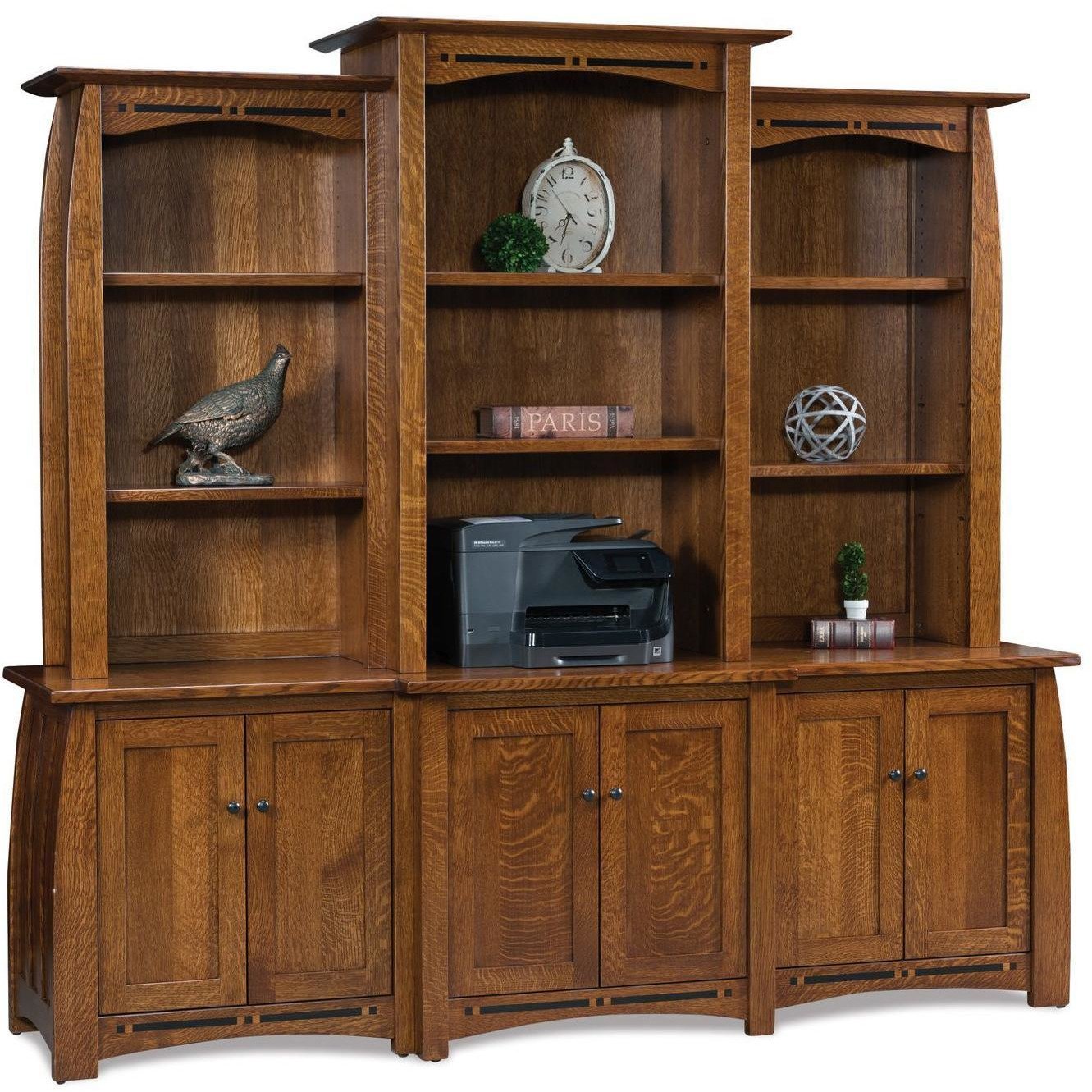 QW Amish Boulder Creek Large Credenza & Hutch