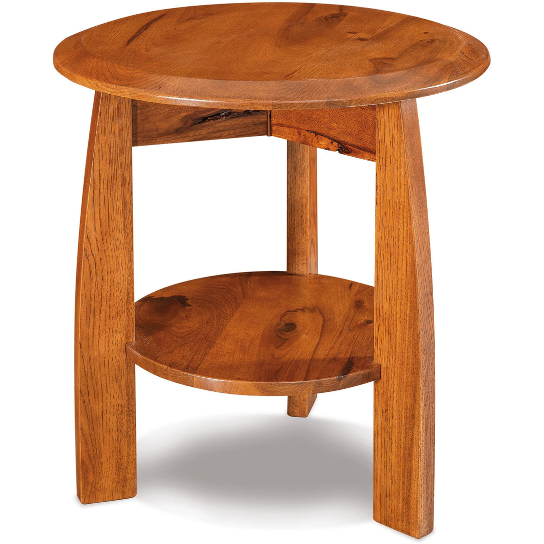 QW Amish Boulder Creek Round End Table