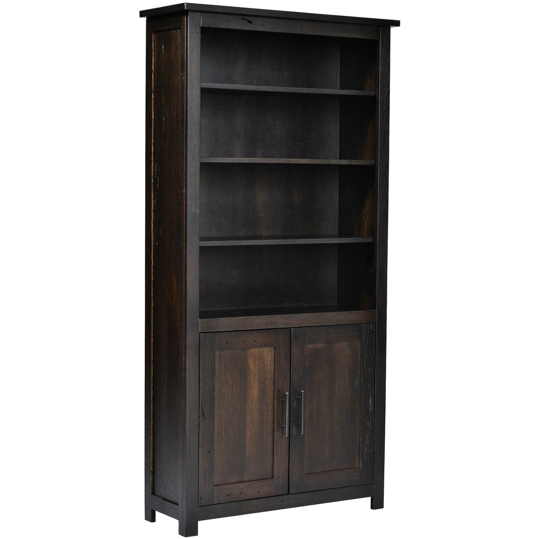 QW Amish Bozeman Reclaimed Bookcase w/ Doors - 36x72 HPSW-1413-2DR