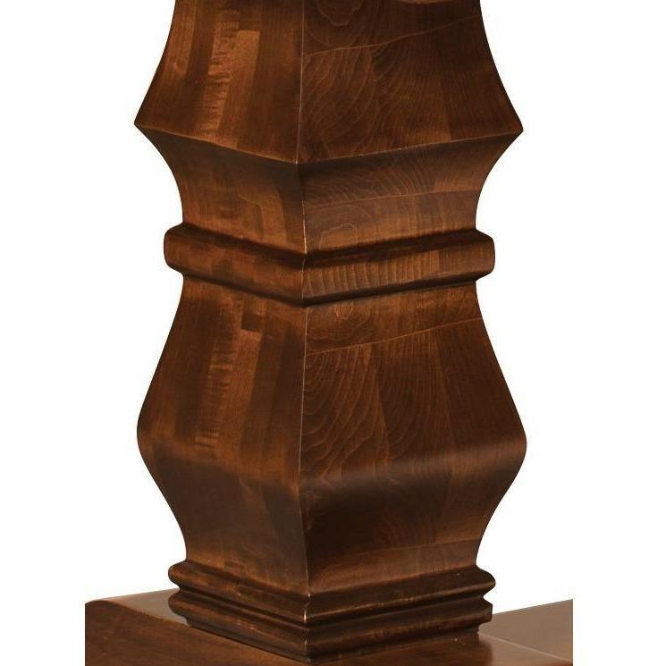 QW Amish Bradbury Double Pedestal Table
