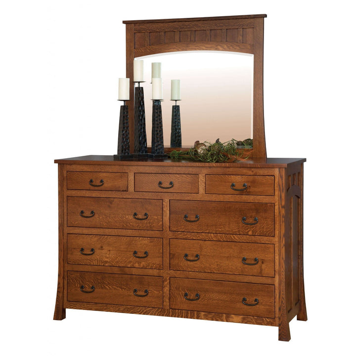 QW Amish Bridgeport Dresser & Mirror