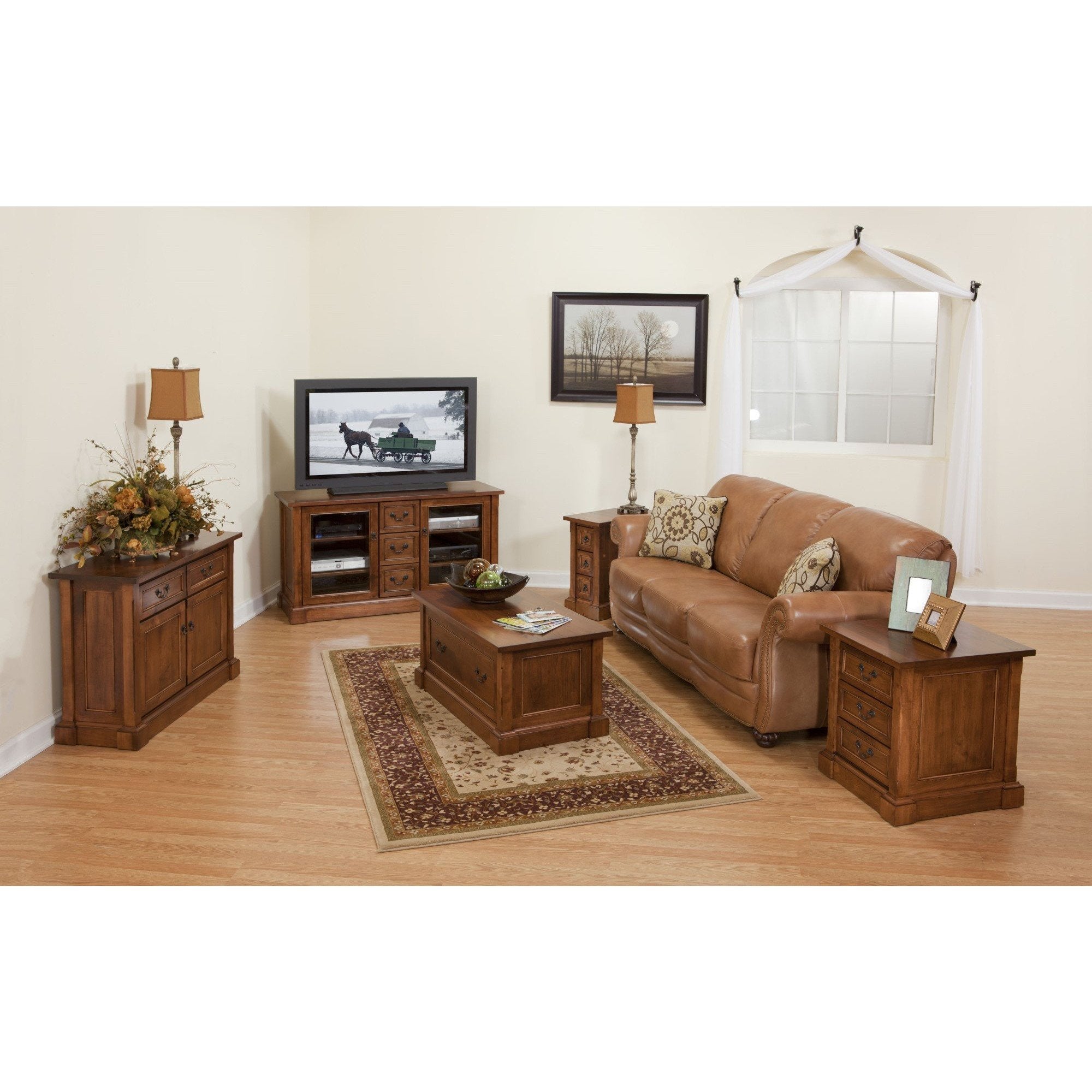 QW Amish Bridgeport Enclosed Coffee Table - Thumbnail 2