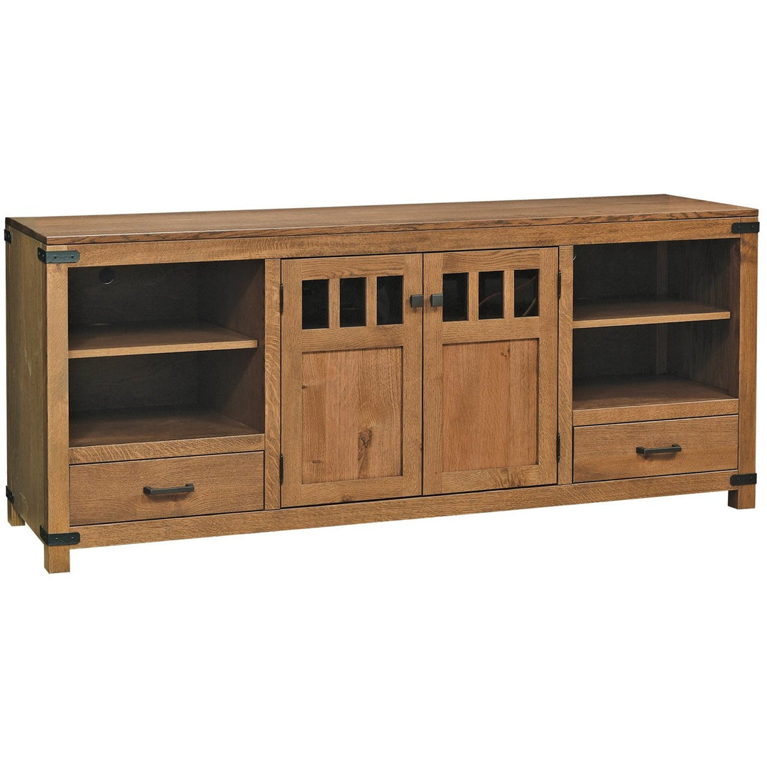 QW Amish Brush Creek TV Stand with Doors