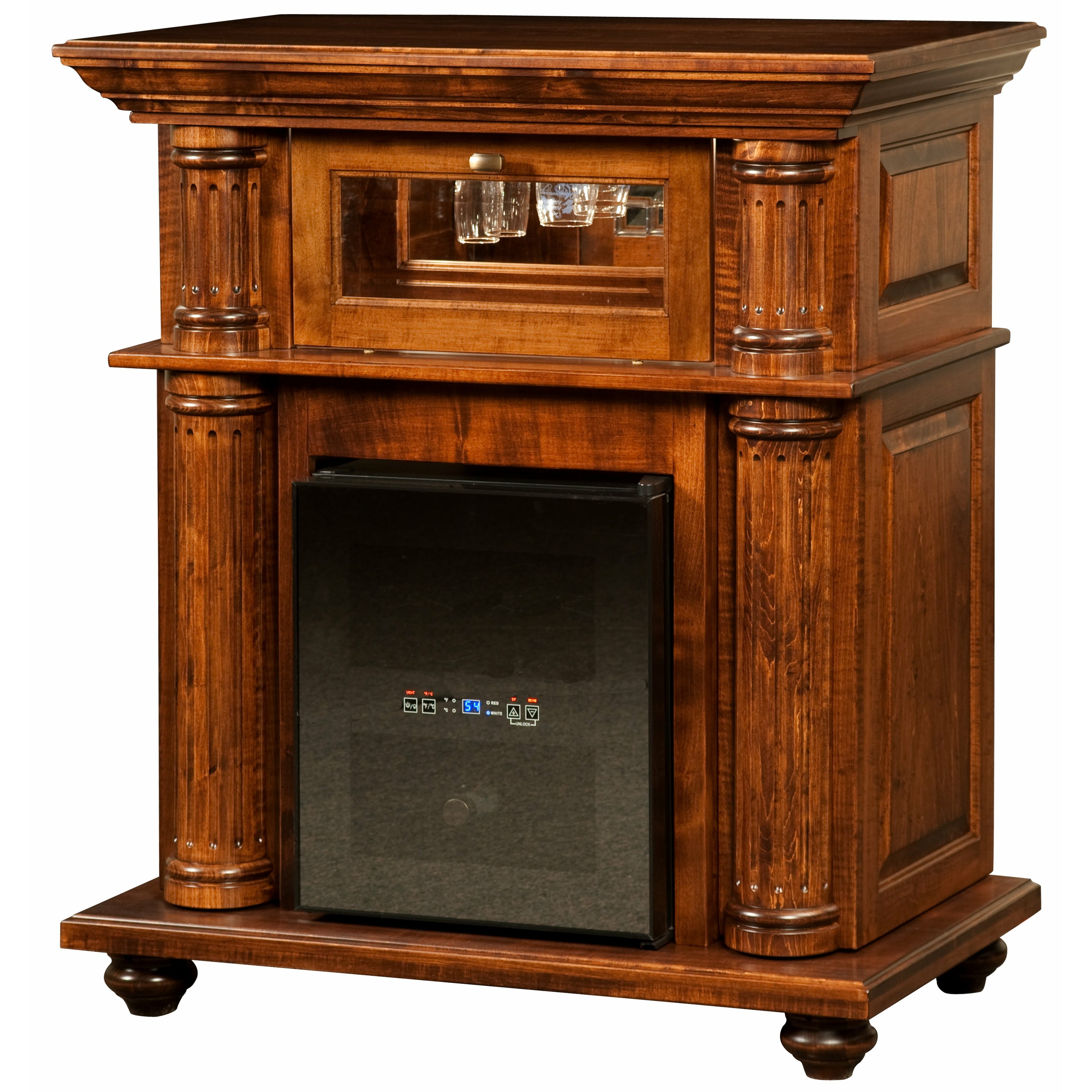 QW Amish Bryant Wine Cabinet - Thumbnail 2