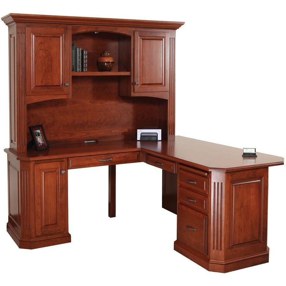 QW Amish Buckingham 68" Corner Desk w/ Optional Hutch