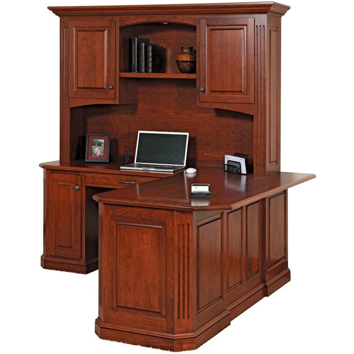 QW Amish Buckingham 68" Corner Desk w/ Optional Hutch