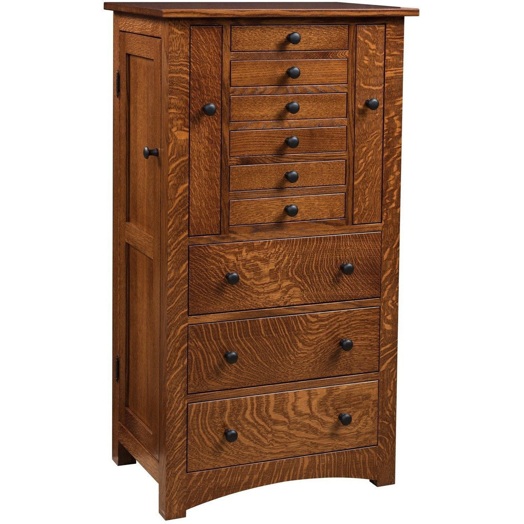 QW Amish Bungalow Mission Jewelry Armoire
