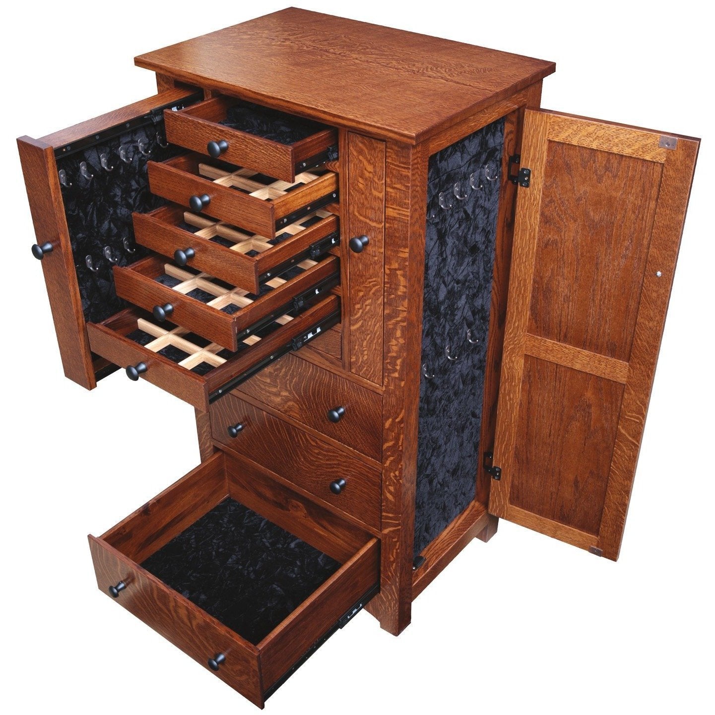 QW Amish Bungalow Mission Jewelry Armoire