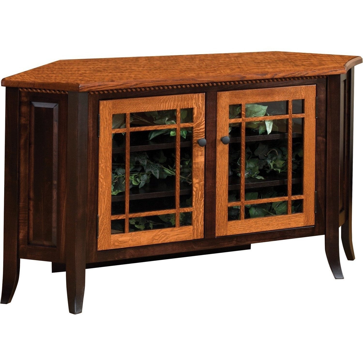 QW Amish Bunker Hill 55" Corner TV Stand