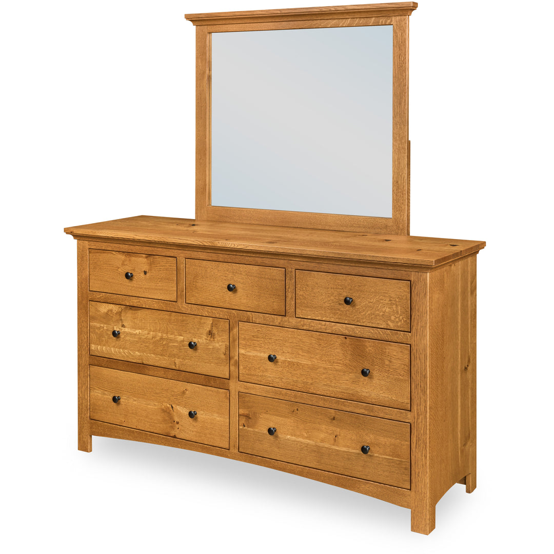 QW Amish Canton Low Dresser & Optional Mirror
