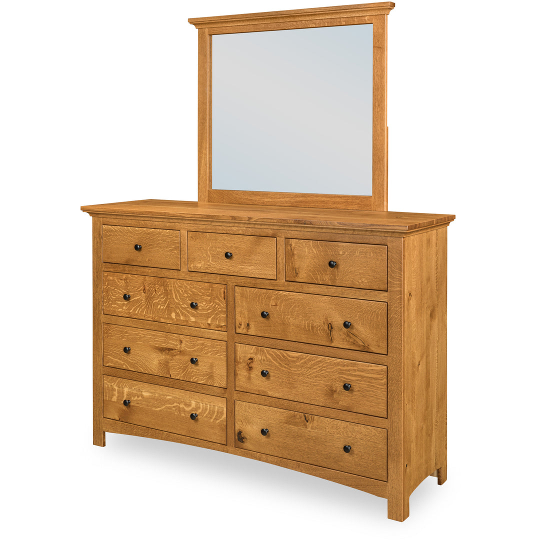 QW Amish Canton Tall Dresser & Optional Mirror