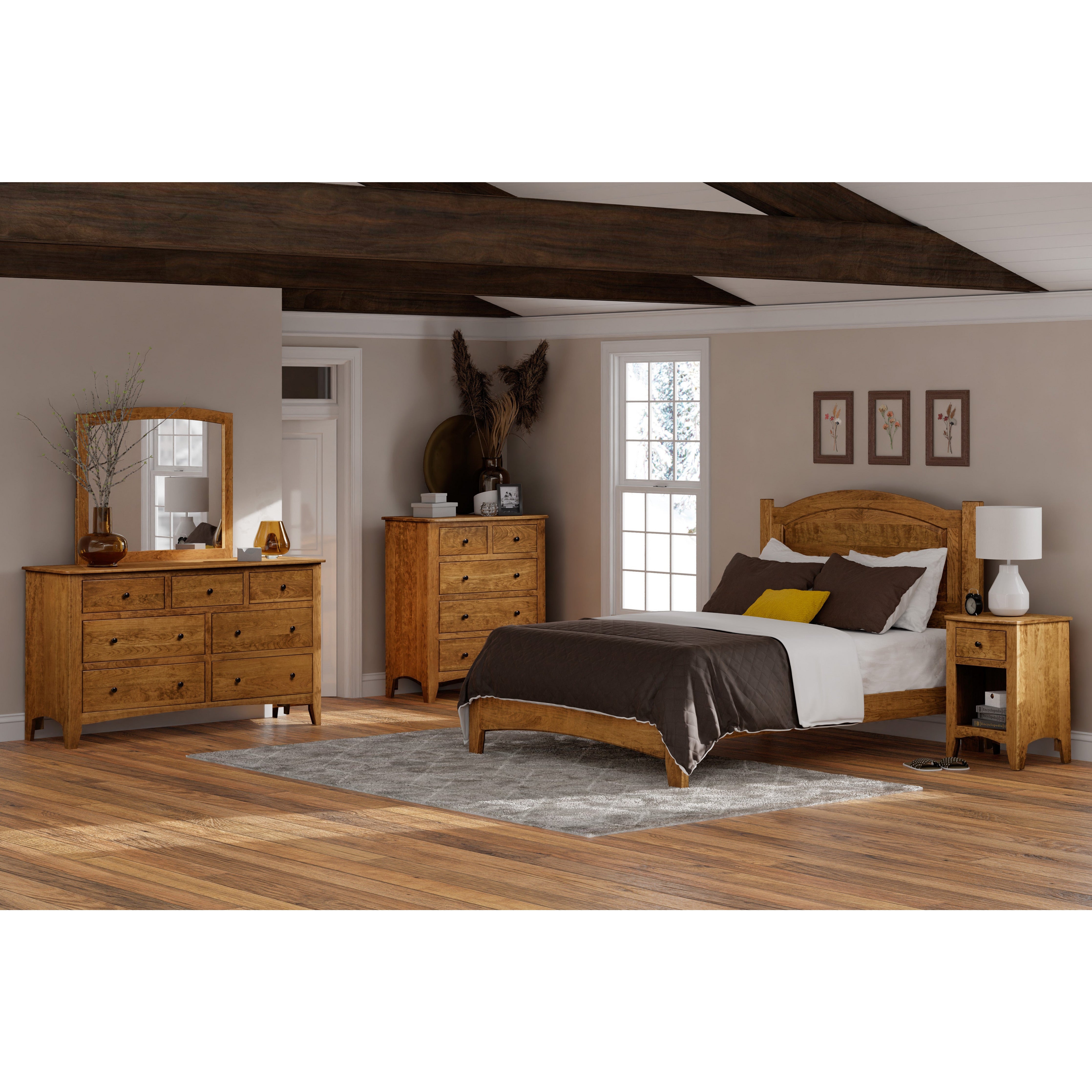 QW Amish Carlston Tall Dresser w Optional Mirror