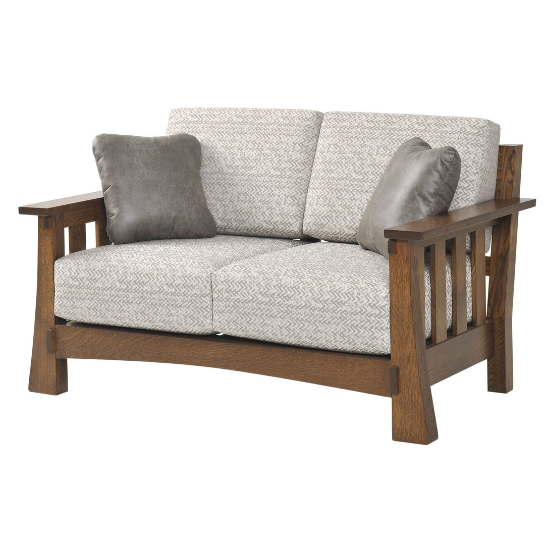 QW Amish Chesterfield Mission Loveseat