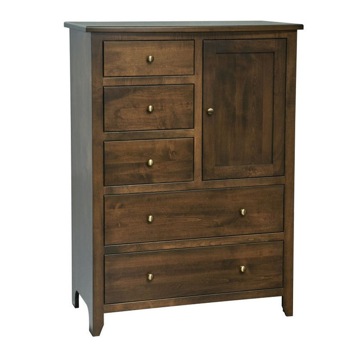 QW Amish Classic Shaker Man's Chest with One Shelf