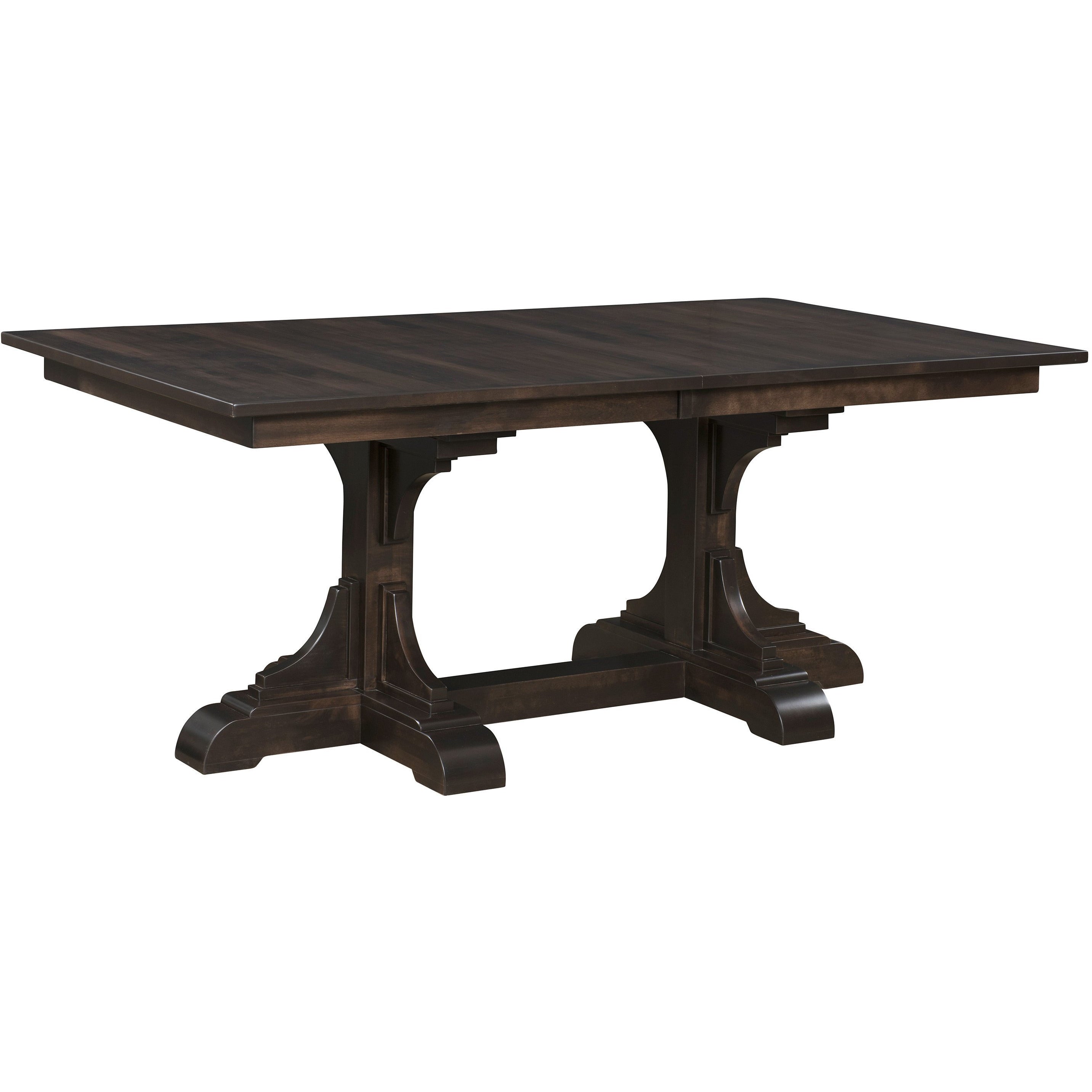 QW Amish Clifford Double Pedestal Table - Thumbnail 2