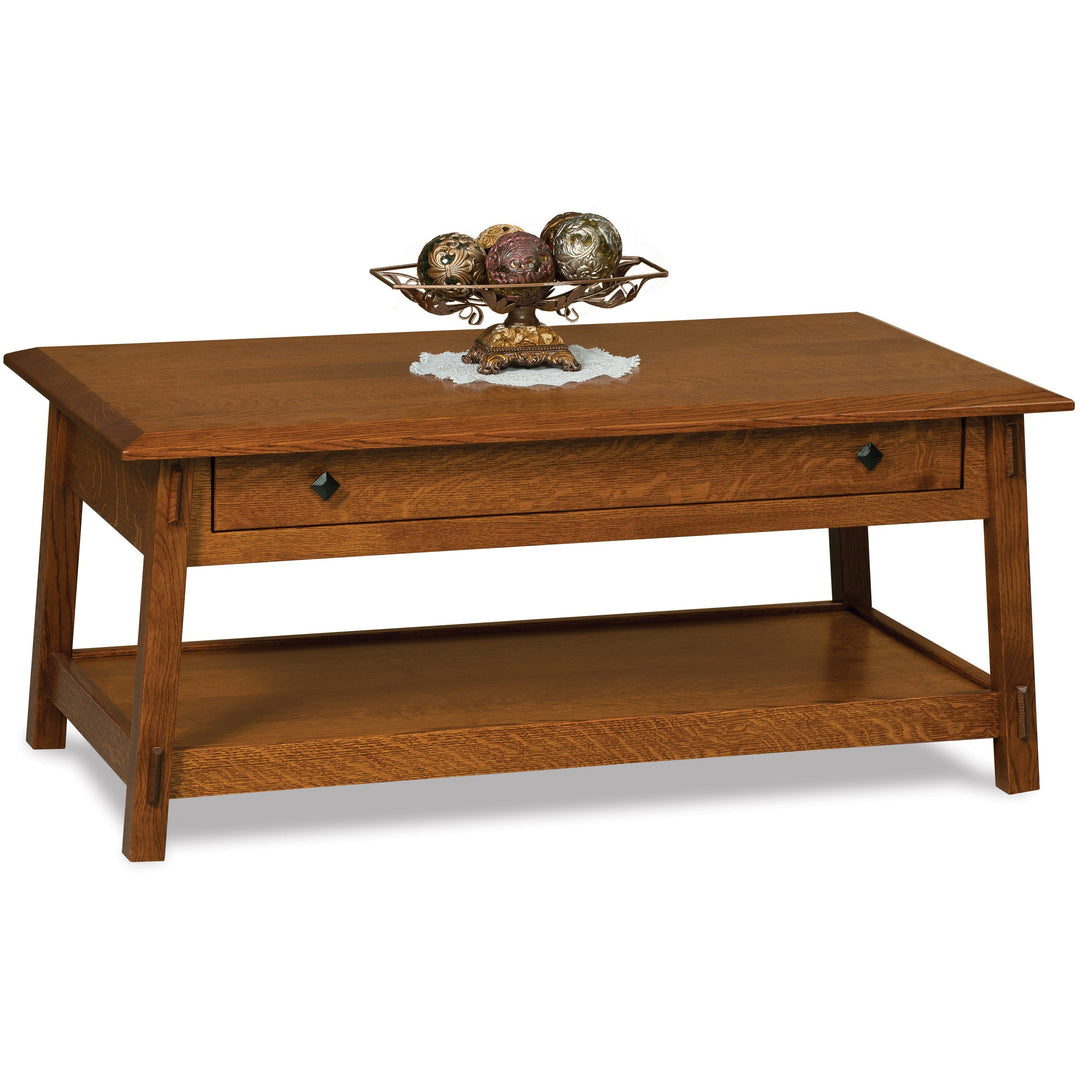 QW Amish Colbran Open Coffee Table w/ Optional Lift Top