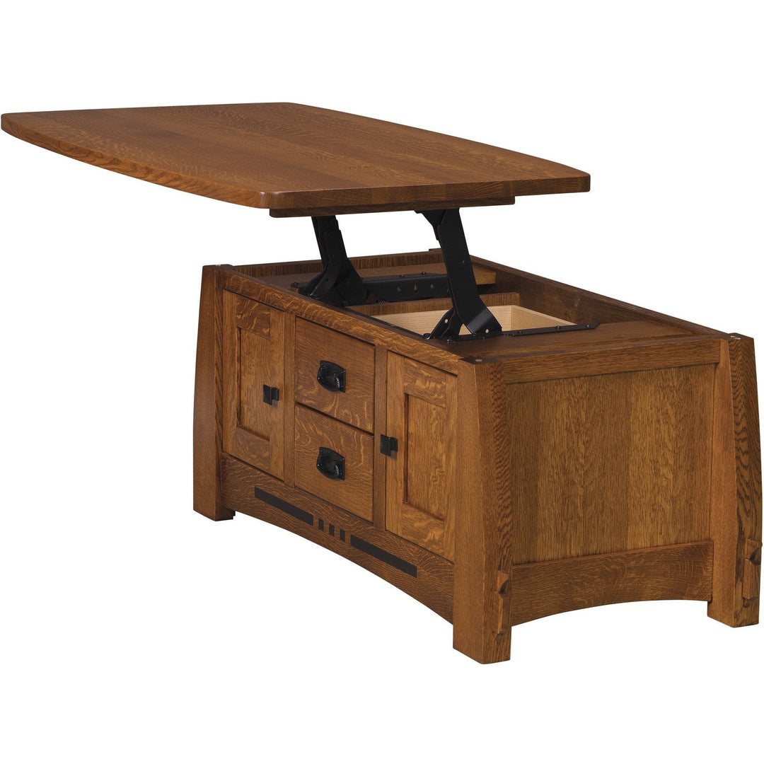 QW Amish Colebrook Coffee Table w/ Lift Lid SPLC-SC-4225CBC-LT Coffee Table w/Lift Top