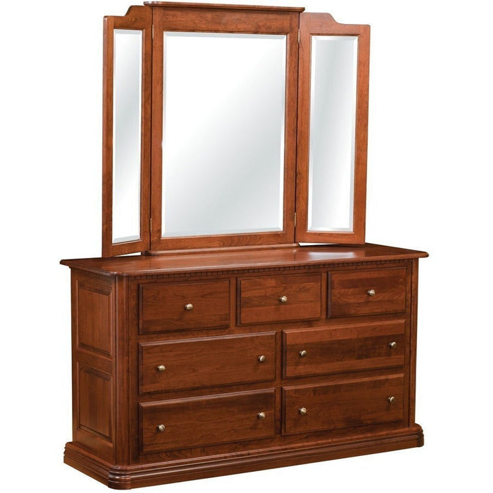 QW Amish Colonial Dresser & Mirror