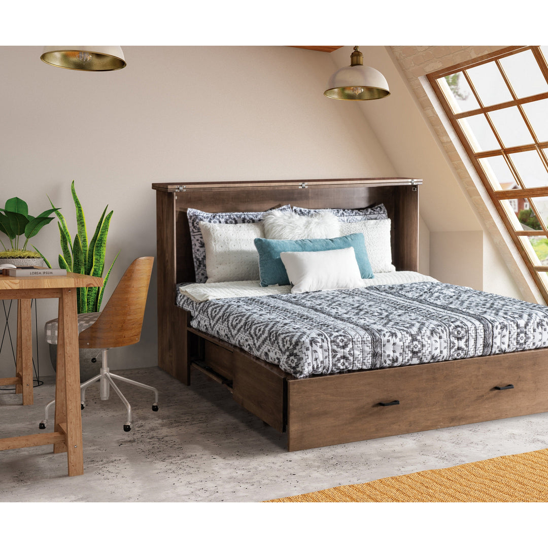 QW Amish Concord Murphy Cabinet Bed