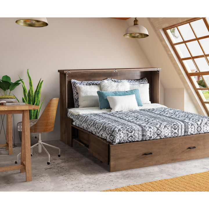 QW Amish Concord Murphy Cabinet Bed