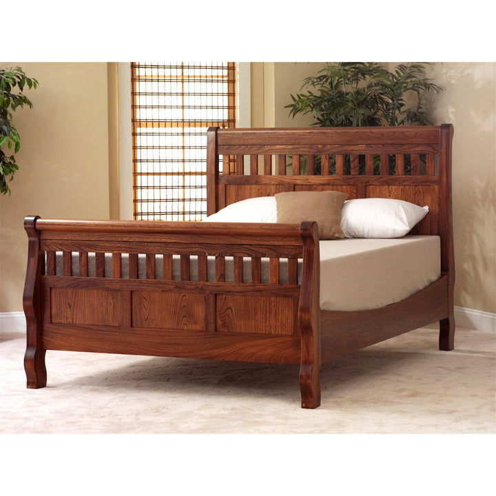 QW Amish Country Slat Sleigh Bed VSLE-BMILLRAKE