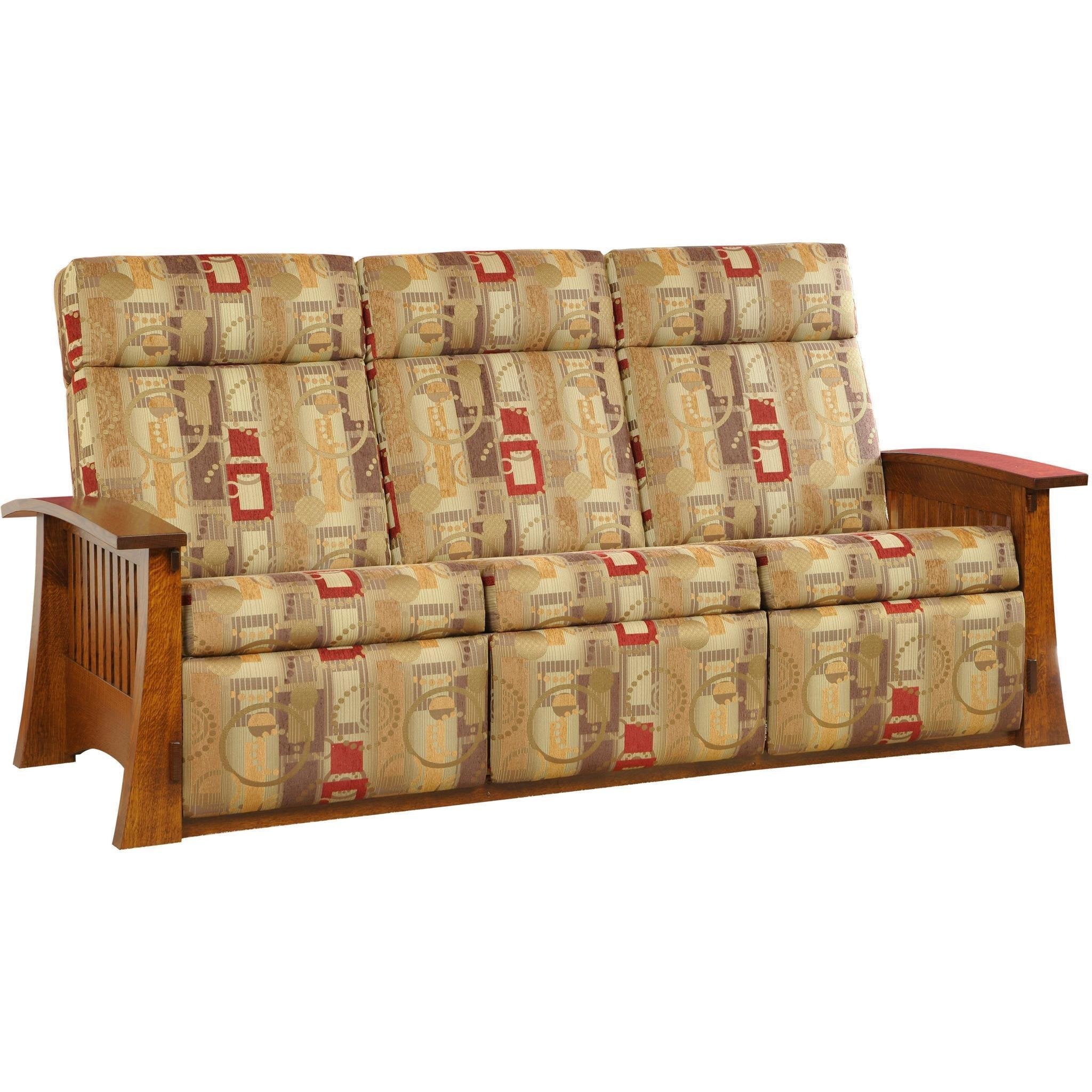 QW Amish Craftsman Mission Reclining Sofa - Thumbnail 3