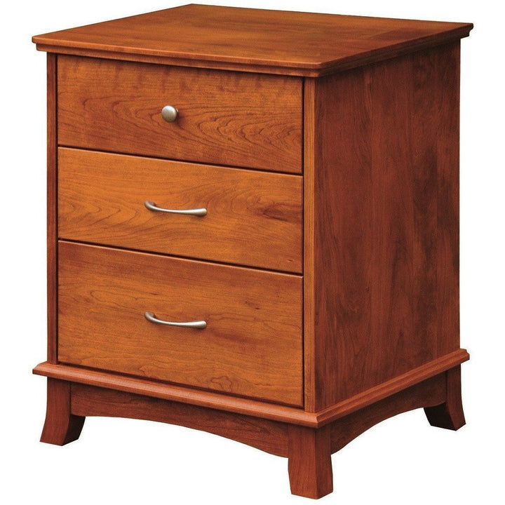 QW Amish Crescent 3-Drawer Nightstand