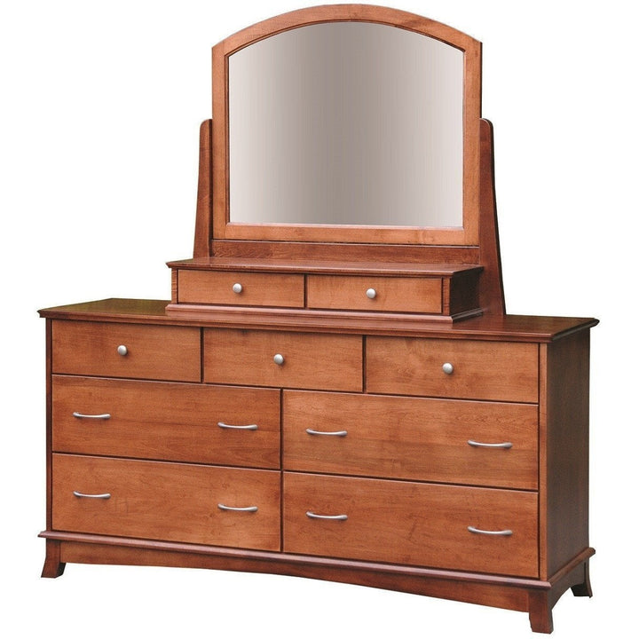 QW Amish Tall Dresser and 2-Drawer Jewelry Box Mirror CIEW-712768