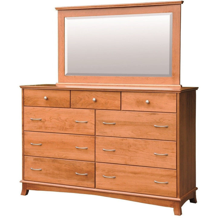 QW Amish Crescent Tall Dresser with Optional Mirror