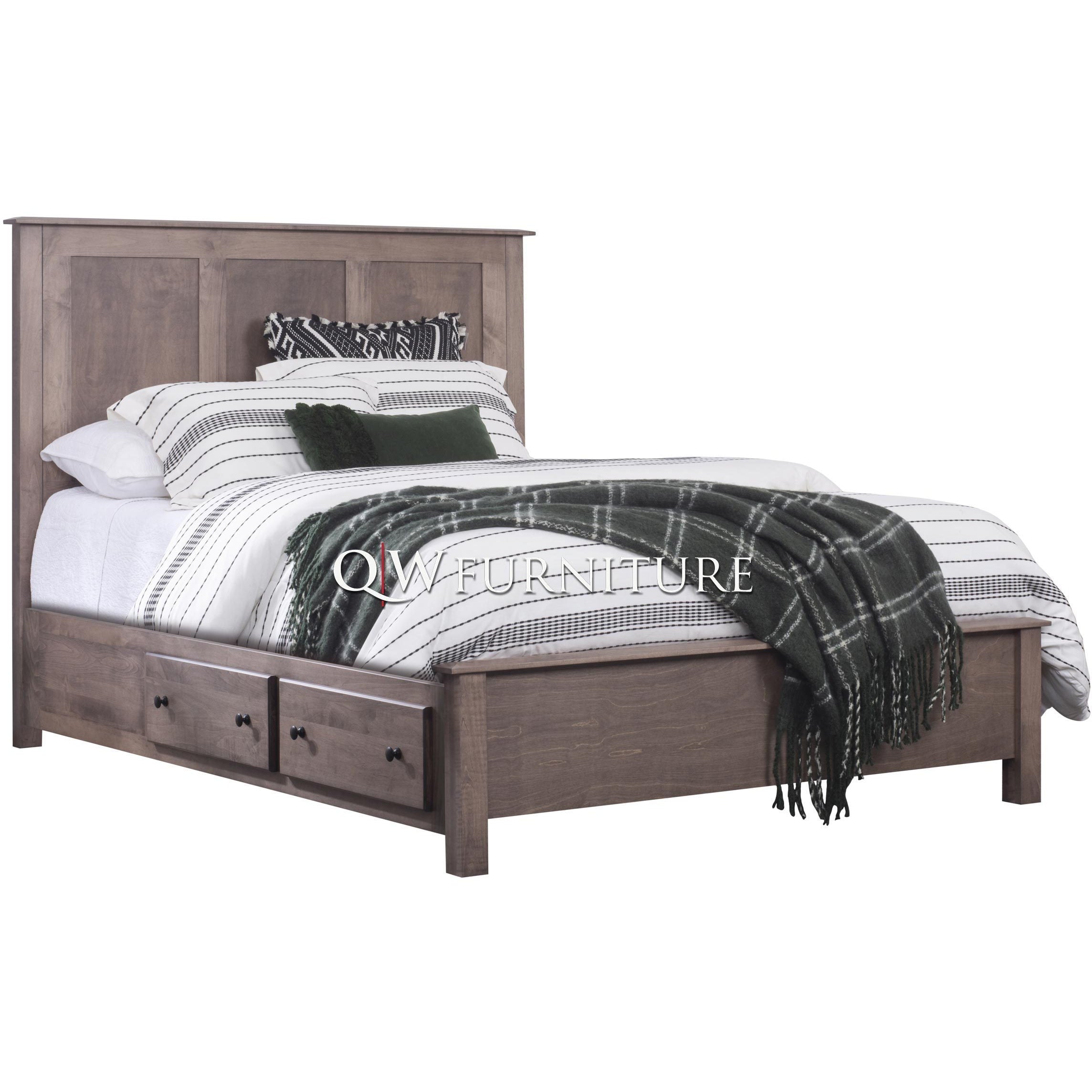 QW Amish Dallas 5pc Set w/ Storage Bed - Thumbnail 3