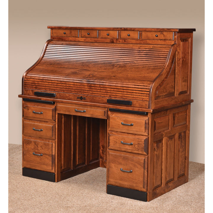 QW Amish Deluxe Traditional 56" Roll-Top Desk