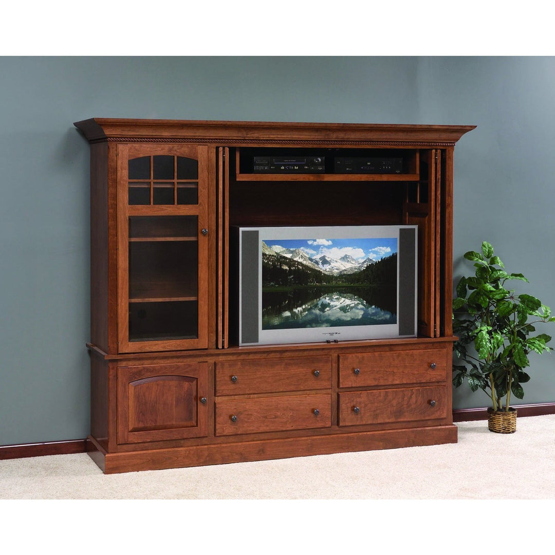 QW Amish Deluxe Traditional 88" Media Wall Unit