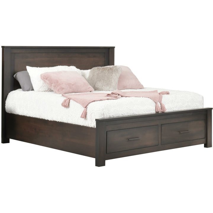 QW Amish Durango 2 Drawer Footboard Storage Bed