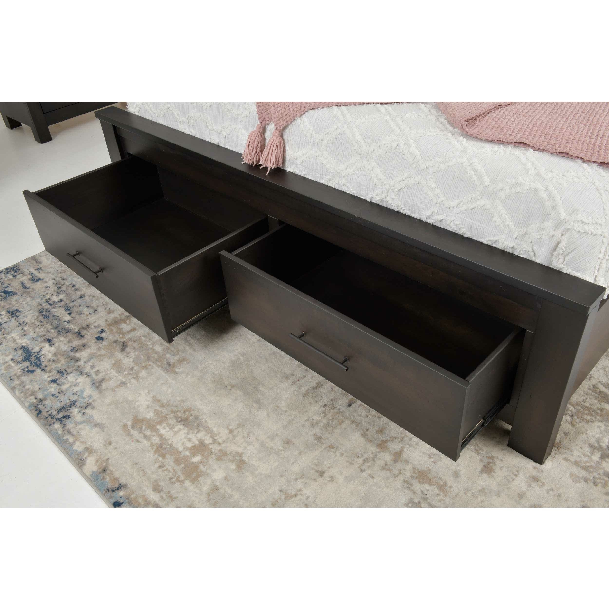 QW Amish Durango 2 Drawer Footboard Storage Bed - Thumbnail 3