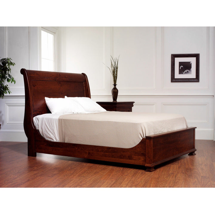 QW Amish El Rito Sleigh Bed VSLE-RENAISSANCE-18"