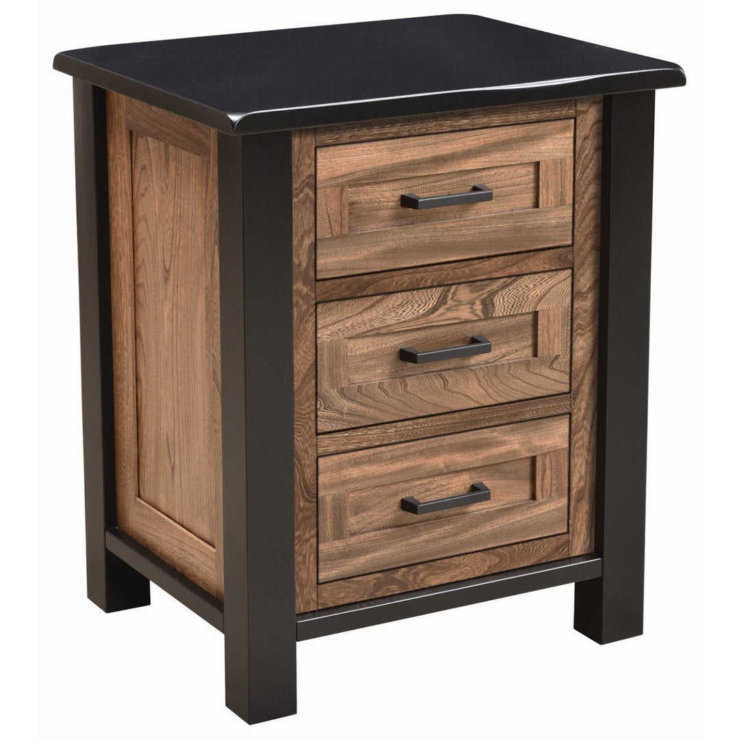 QW Amish Empire 3 Drawer Nightstand