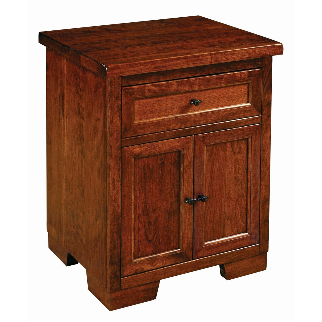 QW Amish Farmhouse 1-Drawer, 2-Door Nightstand