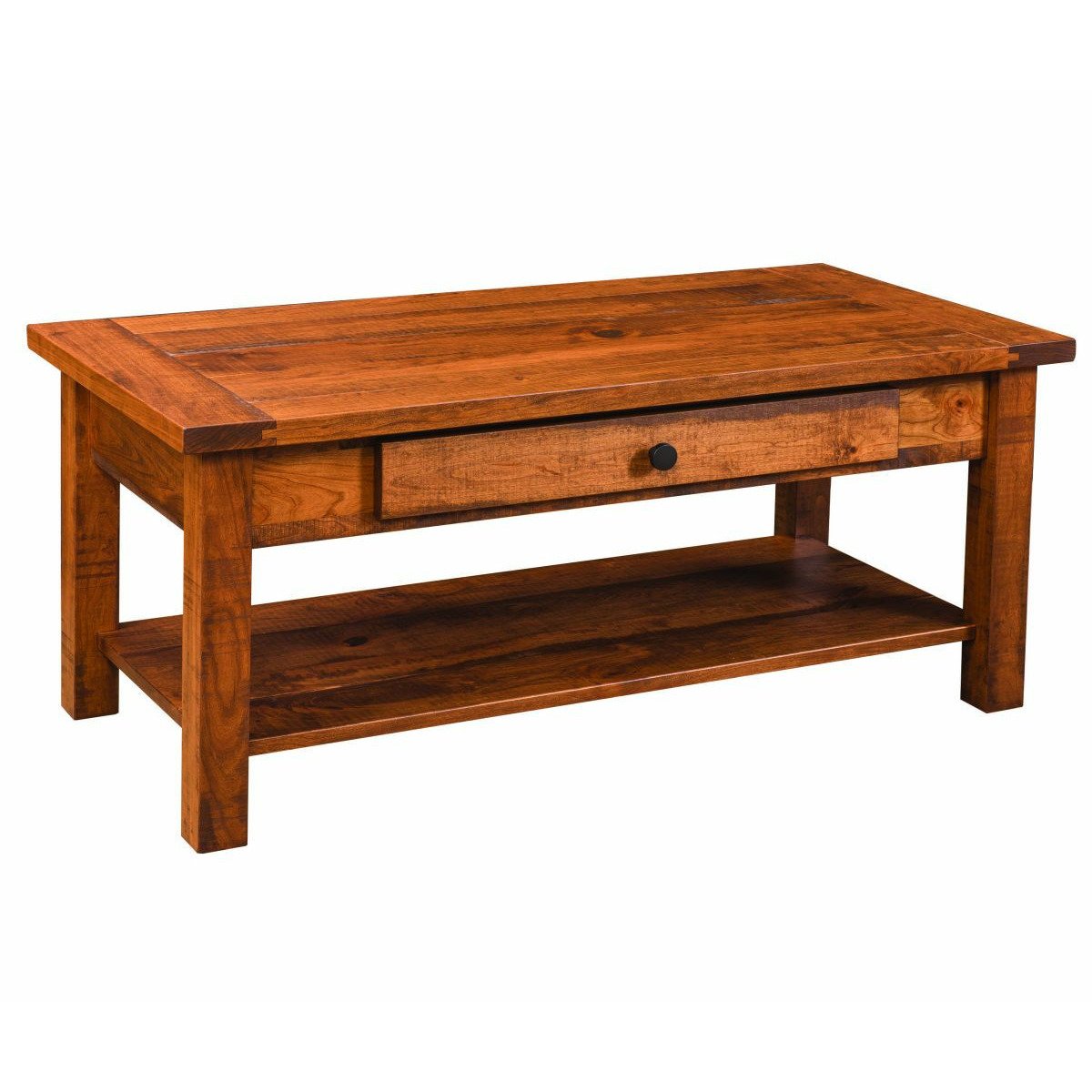 QW Amish Signature Farmhouse Open Coffee Table - Thumbnail 3