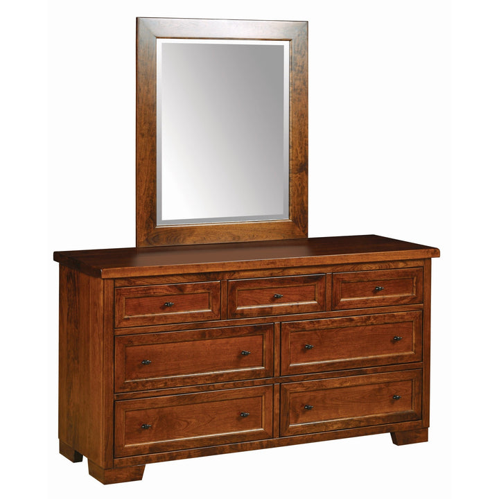 QW Amish Farmhouse Low Dresser with Optional Mirror