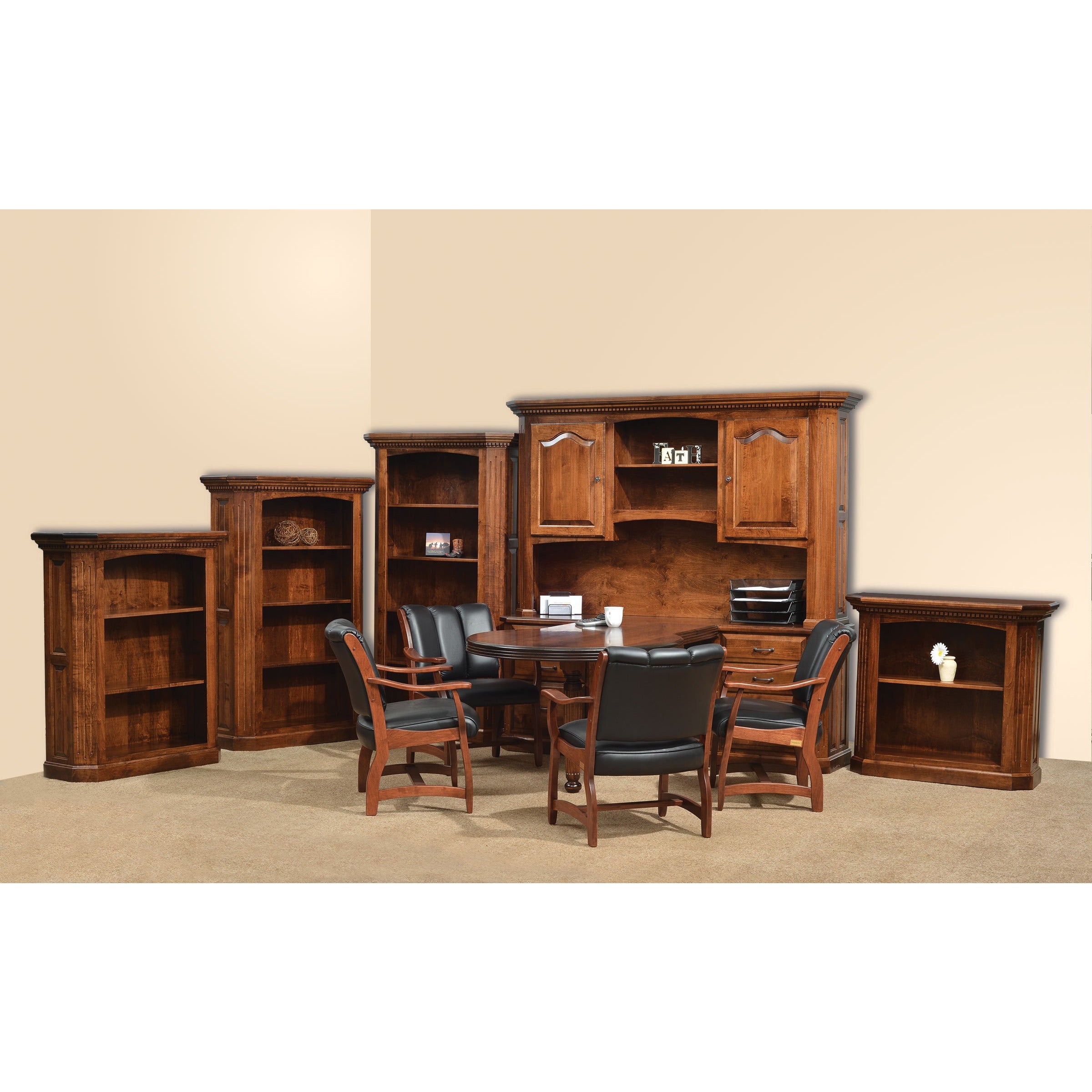 QW Amish Fifth Avenue Conference Desk and Hutch - Thumbnail 2
