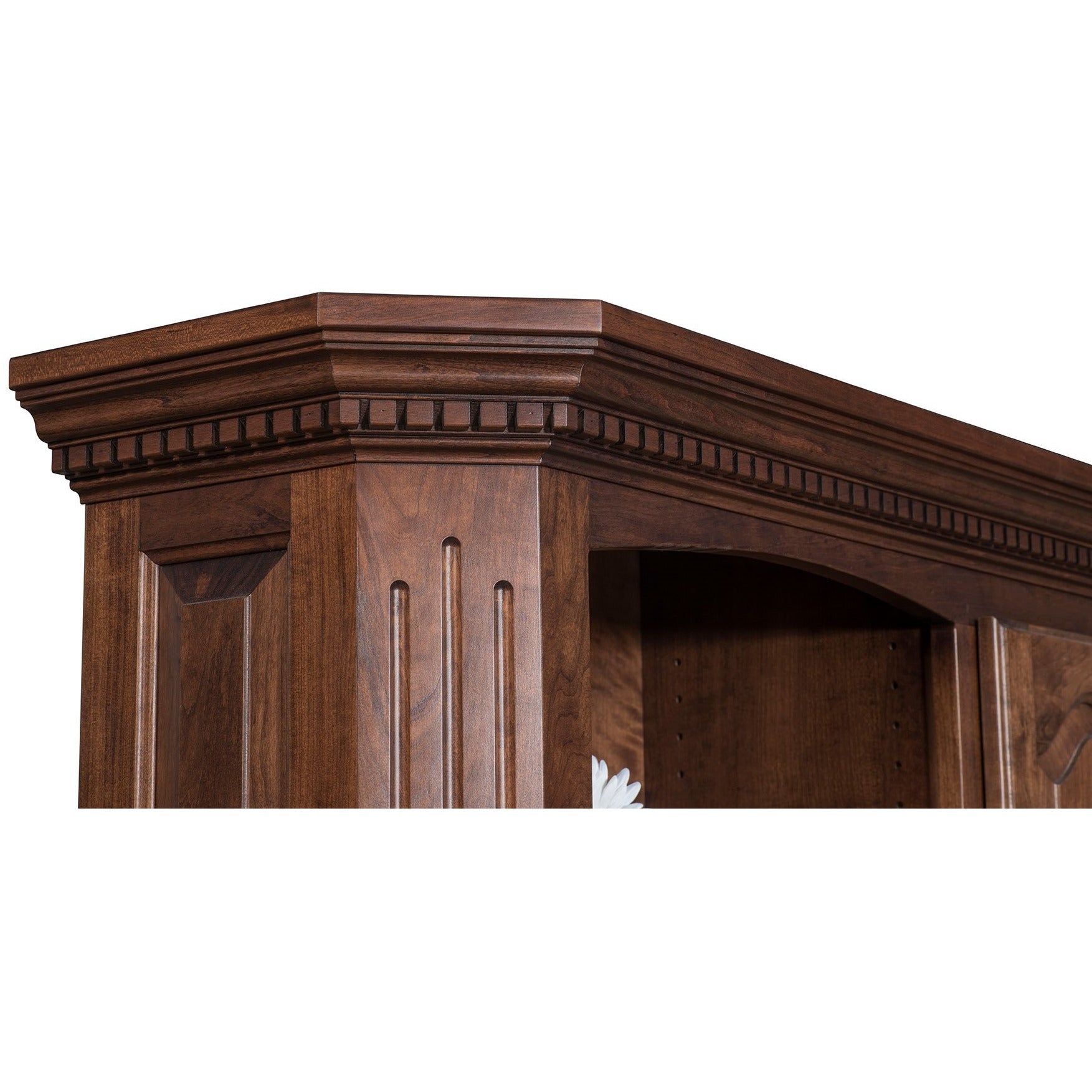 QW Amish Fifth Avenue Credenza with Hutch - Thumbnail 4