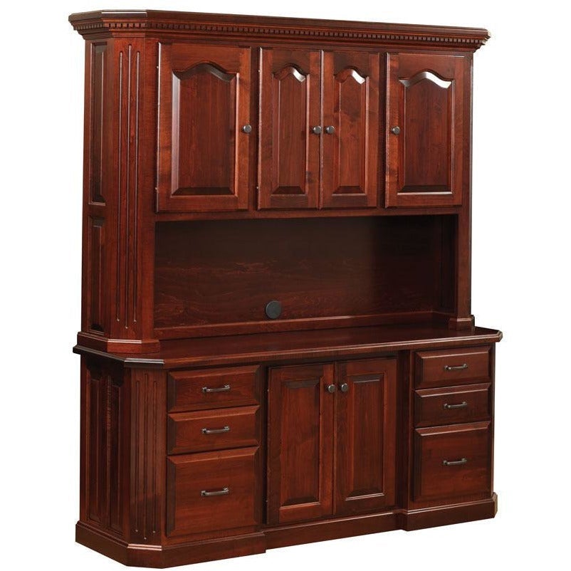 QW Amish Fifth Avenue Credenza with Hutch - Thumbnail 2