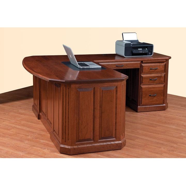 QW Amish Fifth Avenue L-Shape Desk - Thumbnail 4