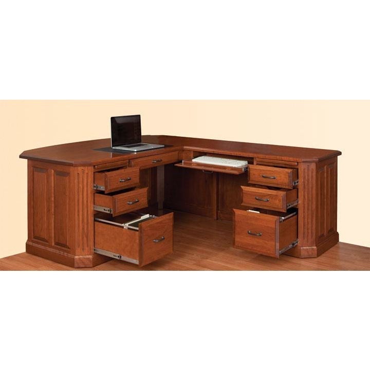 QW Amish Fifth Avenue L-Shape Desk - Thumbnail 2