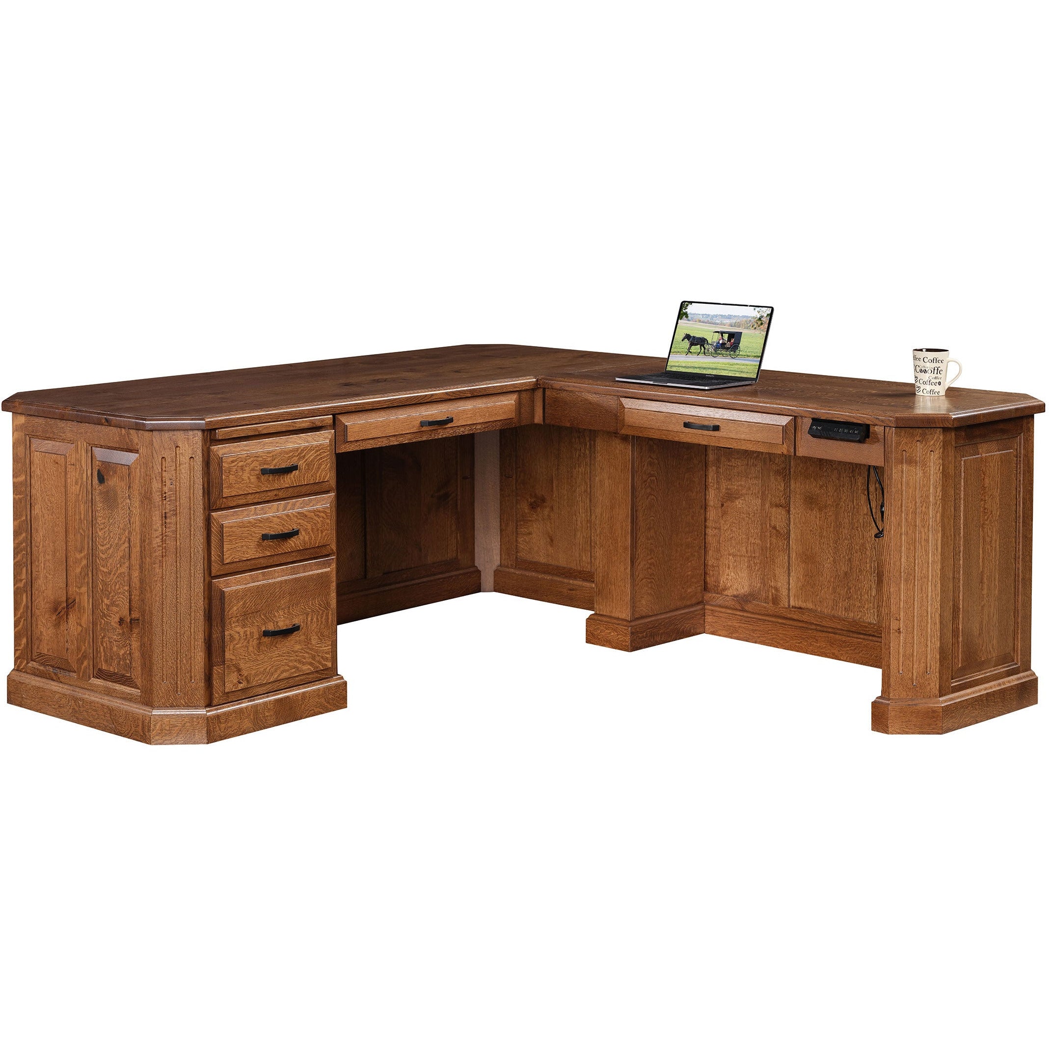 QW Amish Fifth Avenue Lift Desk - Thumbnail 5