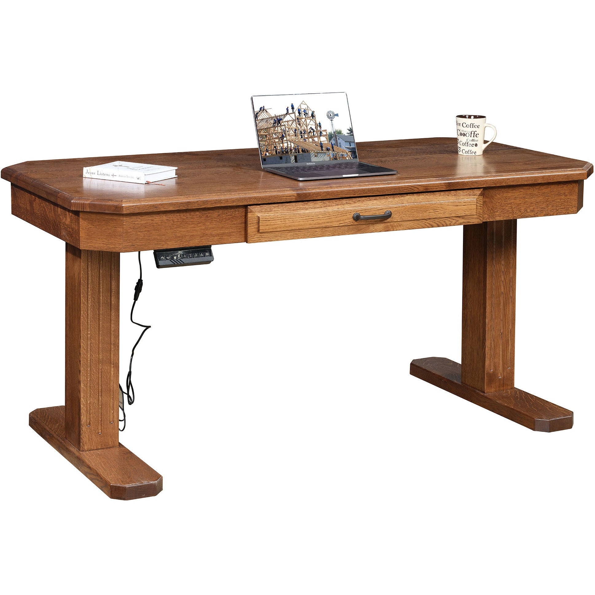 QW Amish Fifth Avenue Lift Desk - Thumbnail 2