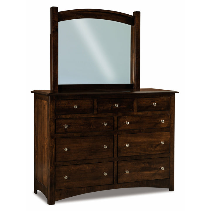 QW Amish Finland 9 Drawer Dresser & Optional Mirror