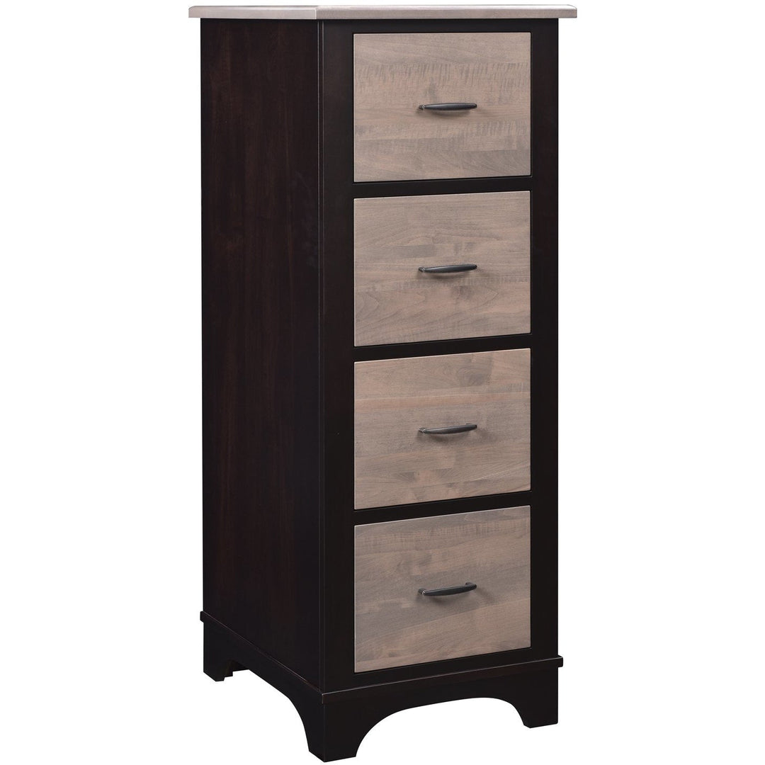 QW Amish Finley 4-Drawer File Cabinet